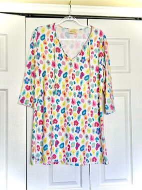 Colorful Viv & Lou swim coverup/dress